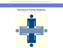 Tablet Screenshot of partnersinfamilymedicine.com